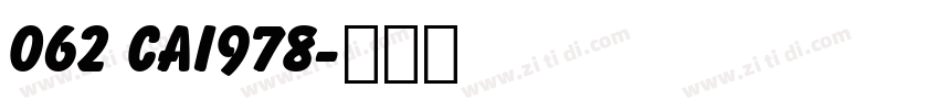 062 CAI978字体转换
